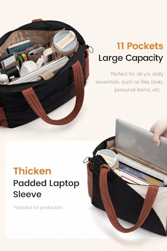 Image of Bayne Large Tote Bag for Woman | Large Size Laptop Bags for Women Office Use | Waterproof Handbag for Women | Elegant Office Bag for Woman | 15 inch Laptop