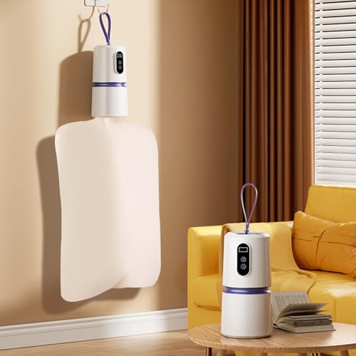 Pssopp Hochgeschwindigkeit Tragbare Wäschetrockner, Kompakte Mini -200 -W -Schnelltrocknungsmaschine für Leichte Kleidung Unterwäsche Babykleidung (EU -Stecker 220 V)