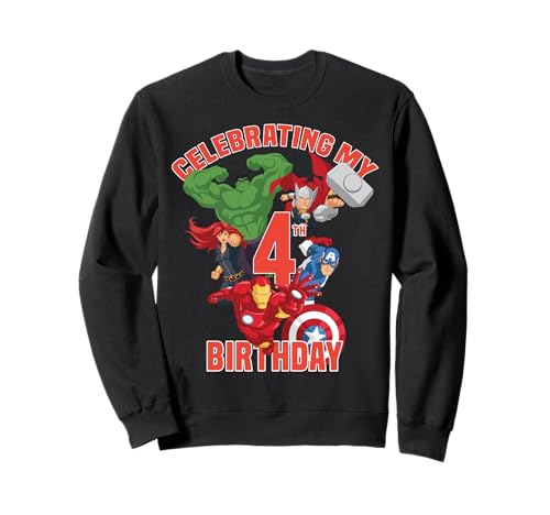 Sweatshirt Marvel 4 ans pour fêter mon anniversaire