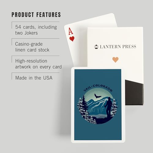 Baraja de Poker Vail Colorado 52 Cartas Adultos miniatura 3