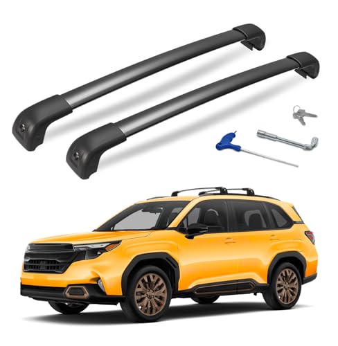 HmmtyRack 300lbs Lockable Roof Rack Cross Bars Compatible with 2025 2026 Subaru Forester...