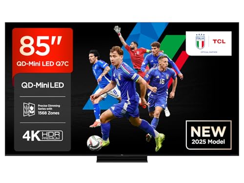 TCL 85Q7C 85 Inch QD Mini LED TV, 4K HDR Premium 2600, Smart Google TV (Dolby...