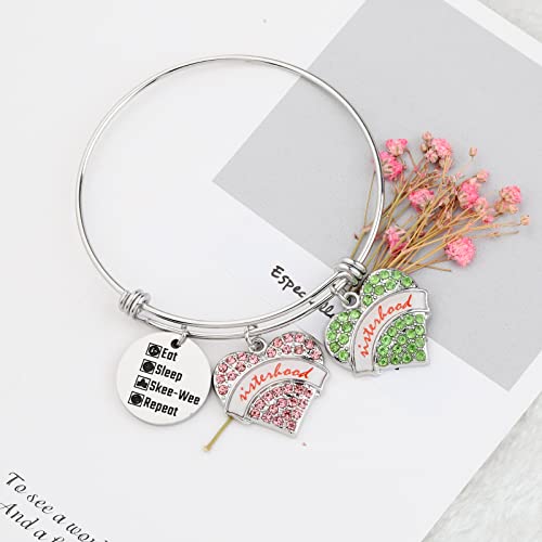 Image of MYOSPARK Greek Sorority Gift Maple Leaf Bracelet Sorority Paraphernalia Graduation Gift for Sisters