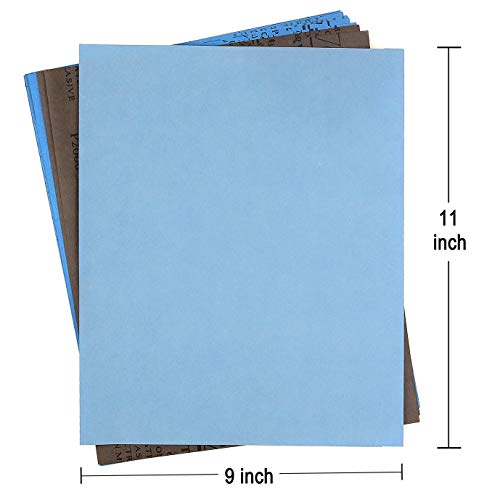 Hbsite Schuurpapier voor Droog Nat Polijsten Houten Meubels Metaal Automobiel Afwerking Schuurpapier 1000/1500/2000/3000/4000/5000 Grit(12 vel) - Afbeelding 4