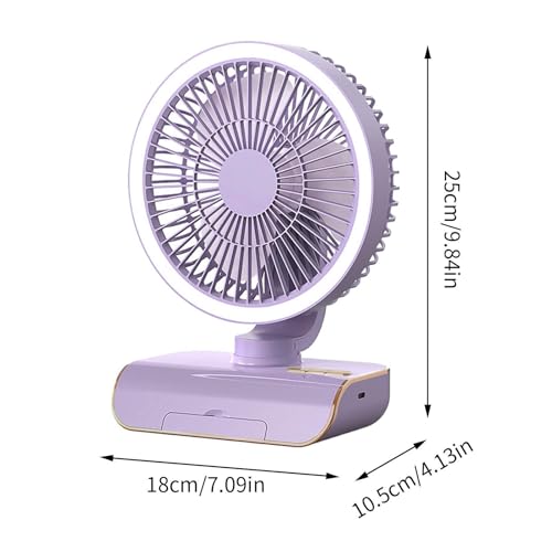 Ventilateur circulateur d'air de bureau de table réglable 5 vitesses - 6