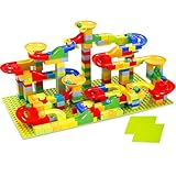 340P ブロック コースター ビー玉転がし おもちゃ ビー玉 ビーズコースター ビー玉スライダー スロープトイ 玉転がし ビー玉 ころりんコースター 組み立て ボールころがし タワー ルーピングセット DIY 子供 おもちゃ 立体パズル くみくみスロープ 室内遊び 誕生日 クリスマス プレゼント