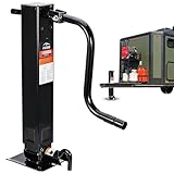 FZZD 12000lbs Heavy Duty Trailer Jack,Square Direct Weld,26' Vertical Travel,Adjustable Drop Leg,for Lift Utility Trailer, Vehicle, Boat, and Rv