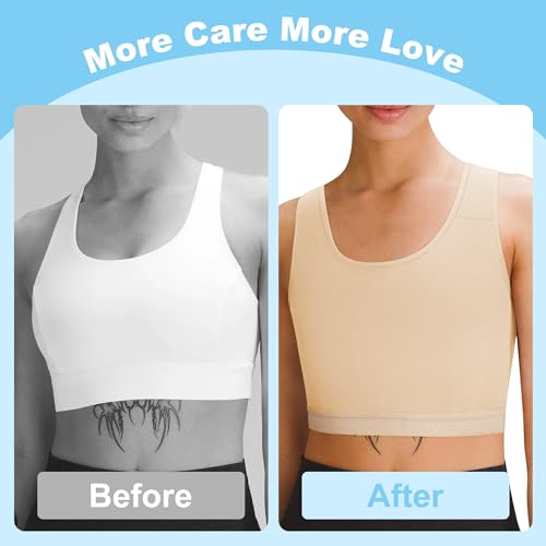 Image of GCTBL Chest Binder for Transgender Half FTM Binder Trans Breathable Compression Bra