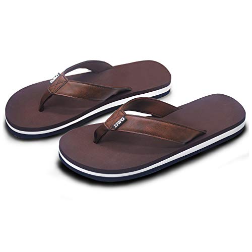 Dwg Men'S Soft Flip-Flop Sandals, Light Weight, Shock Proof, Non-Slip, Wide Sole, Canvas Strap, Comfort Thong Slippers For Indoor And Outdoor Beach thumb #3