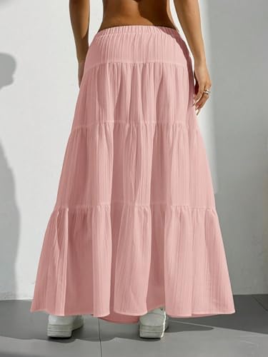 Trend Women's Summer Basic Skirt Pastel Skirt For Summer For Beach2