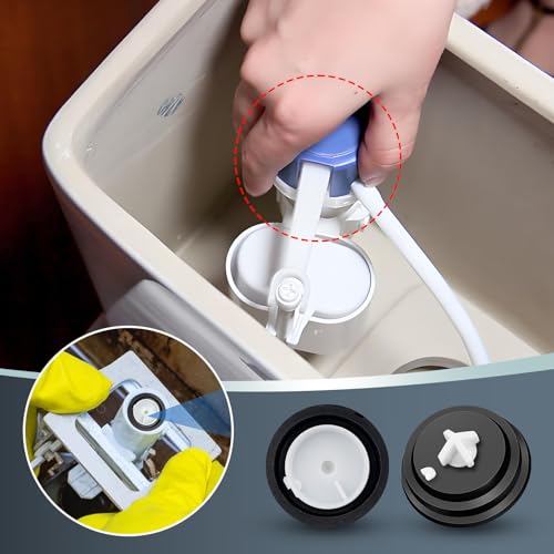 4 Stück Dichtung für Spülkasten, Membran für Spülkasten, Unterlegscheibe für Ventilmembran, Membran aus Gummi, austauschbar für die Pflege von Spülkästen, Schwimmer, Wasserspülung