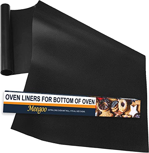 Oven Liners for Bottom of Oven, 70\" x 16.25\" Extra Long Oven Liner Roll, Reusable Oven Floor Protector Baking mat for Various Ovens Grills Gas Stoves Microwaves Toasters