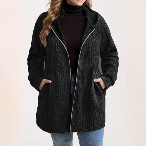 Veste d'hiver élégante en maille texturée et finitions artisanales de qualité supérieure - 3