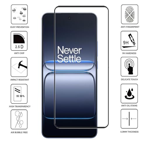 Image of HD Tempered Glass Screen Protector Compatible for OnePlus Nord CE 5 5G with Edge to Edge coverage and Easy Installation kit