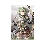 LNTNTNGD Goblin Slayer High Elf Archer Anime Art Poster Arte Mural Impresión de Imagen Moderna Decoración de Habitación Familiar 24 x 36 Pulgadas (60 x 90 cm)