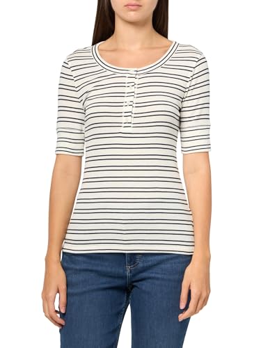 T-shirt Henley côtelé Lucky Brand pour femme en coton doux