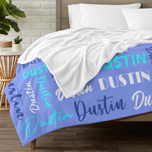Personalized Blankets for Kids with Names Customized Blankets with Name for Adult Custom Blanket Gift for Birthday Christmas Valentines Day Gift