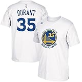 Kevin Durant Youth Golden State Warriors White Name and Number Jersey T-shirt