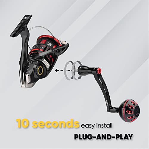 Gomexus Hunter Power Handle Compatible With Shimano Vanford Stradic Ci4 Twin Power 1000-5000 Exsence 3000-4000 Spinning Reel #TOP2