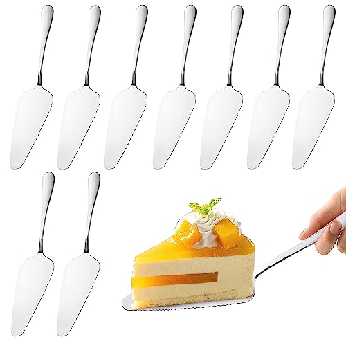 Set Di 4 Palette Per Torta In Acciaio Inox – Finitura A Specchio, Bordo Seghettato, Design Triangolare