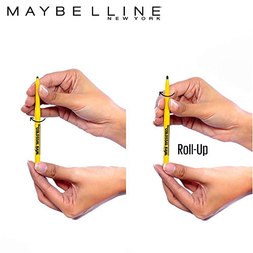 Image of Maybelline New York Colossal Kajal Pencil, Black, Combo Pack Of 3, Matte Finish