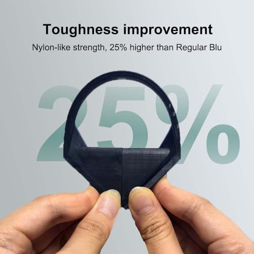 Image of Siraya Tech Blu Nylon 3D Printer Resin Nylon-Like Strong and Precise High-Resolution 405nm UV-Curing Rapid Resin for LCD DLP 3D Printer and 8K Capable (2kg, Nylon Black)