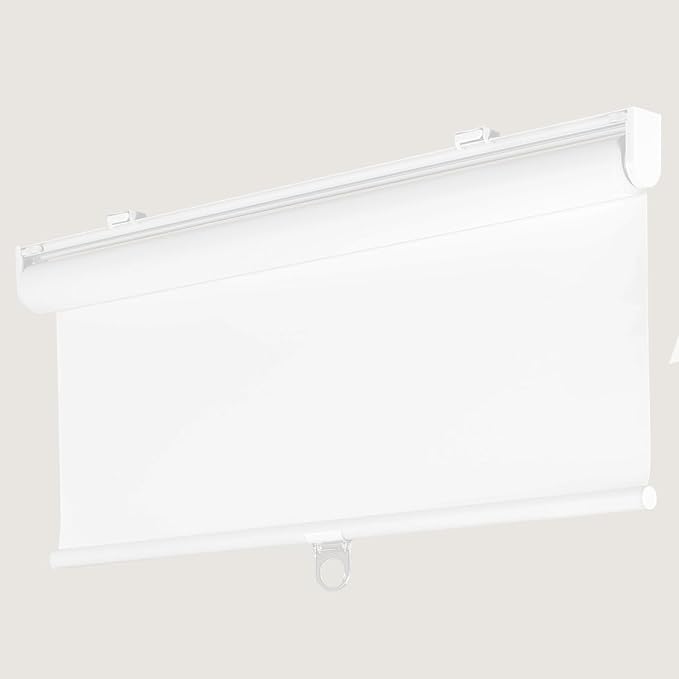 Cortina Roller Blackout, 22.5" x 48", Blanca miniatura 5