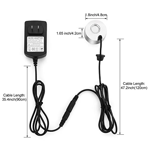 AGPTEK Aluminum Mist Maker Fog Maker for Water Fountain Pond Rockery Fishtank Vase Birdbath