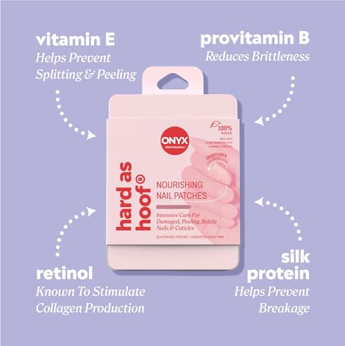 Onyx Professional Hard as Hoof Nail Repair Patches - Nail and Cuticle Strengthening Treatment, Nail Strengthener and Growth, Nail Care, 20 Count - Image 4