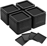 ANDEAL 3 inch Bed Riser Heavy Duty Furniture Risers Stackable for Couch Sofa Dorm Bed Chair Table...