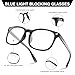 Blue Light Glasses for Woman Men, Blue Light Blocking Glasses, 2 Pack Ultralight Fashion Bluelight Glasses Blockers for Computer Protection Gaming TV Phone Reading Glasses Anti Eyestrain UV Eyeglasses