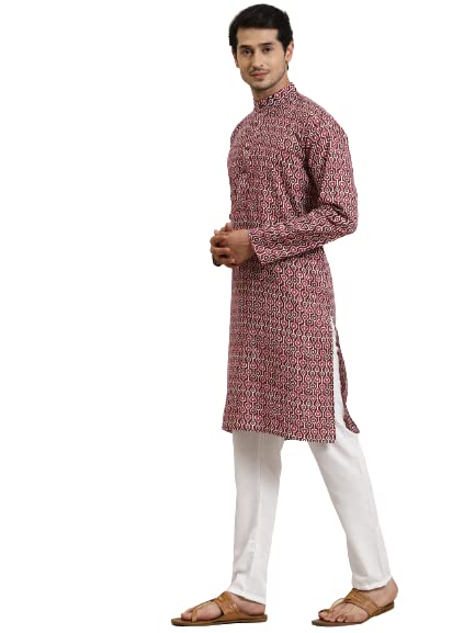 Image of SOJANYA (Since 1958, Men's Silk Blend Grey Kurta Pyjama & Silk Blend Jacket Combo