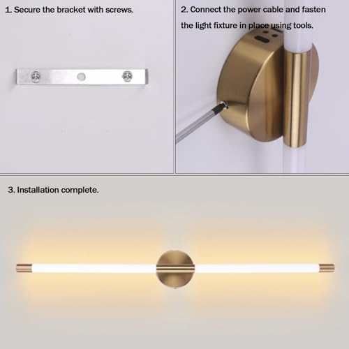 Lámpara de pared interior lineal para eliminar sombras en el salón 5