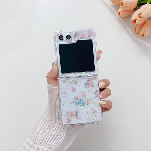 Coque Samsung Galaxy Z Flip 5 en fleurs séchées de luxe ENILSA