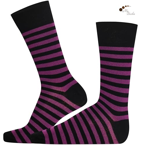 Image of Mysocks Men and Women Crew Socks Extra Fine Combed Cotton Seamless Toe