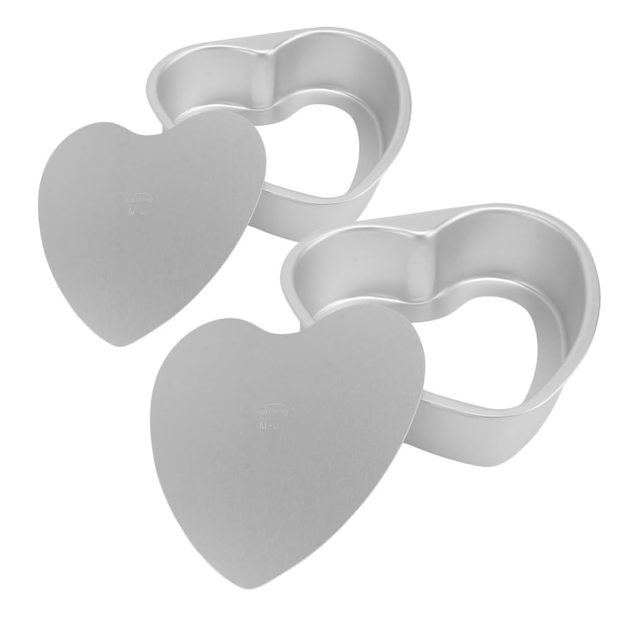 PRETYZOOM 8 Piezas Molde De Pastel De Corazón Bandeja Para Asar Bandeja Para Hornear Moldes Para Pasteles En Forma De Corazón Molde Para Hornear Para Pastel Molde Para Pastel De Corazón