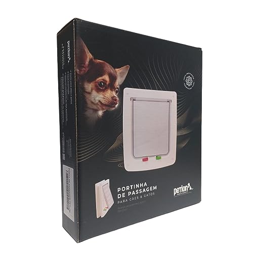 Petlon Porta Portinha Pet Gato Ou Cão Branca Tam 27 5Cm X 24 5Cm