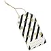 50 Pack Christmas Card Gift Holder Tags with Ribbon Tie Strings Attached Gold foil Holiday Design Write On to and from Name Tag Labels for Gift Bags Wrapping Presents & Packages by Gift Boutique