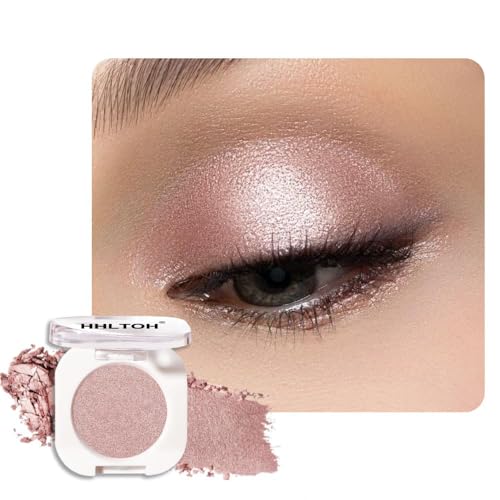 HHLTOH Champagne Shimmer Cream Eyeshadow, Light Gold Sheer Metallic Glow Glitter Eye Shadow for Mature Skin, Lightweight Blendable, Subtle Shimmer, Crease-Proof, Vegan & Cruelty-Free Sombras para Ojos
