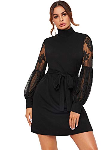 ROMWE-Womens-Sleeveless-Adjustable-Strappy-Bow-Belted-Flared-Swing-Dress