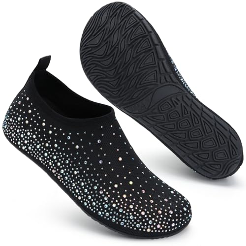 Image of WateLves Womens Barefoot Water Shoes Travel House Slippers for Indoor and Outdoor Aqua Socks for Beach Swim Surf Yoga Dancing Camping Must Haves