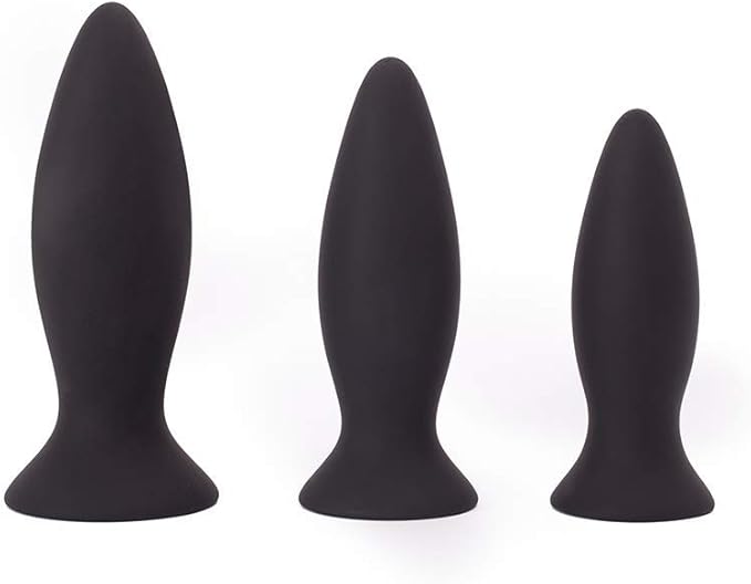 Kit 3 Plugs anales T-Rex con bala vibradora con mando a ...