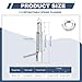 PATIKIL Retractable Indexing Plunger Pin, 2 Pcs M12x1.75 Carbon Steel Spring Safety Pin Spring Loaded Latch Telescopic Locking Pin with L-Handle for Industrial Equipment