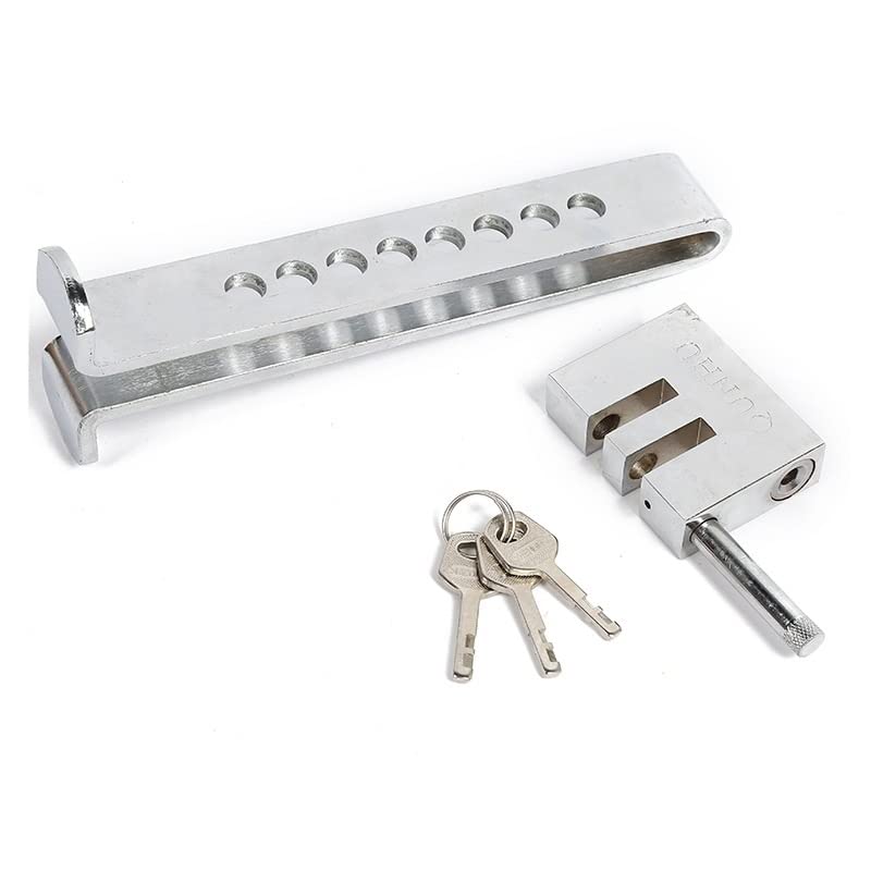 Stainless Steel Car Anti-Theft Brake Clutch Lock, Car Brake Pedal Lock Security Protection Safety Tool, Automobile Hidden Brake Throttle Pedal Lock with 3 Keys