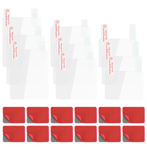 WLLHYF Electrostatic Film for Dash Cam Sticker Shield for Windshields Double-Sided Adhesive Pad Electrostatic Stickers for Dash Cam Mounting Adhesive Clear Static Cling Film