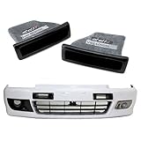 Front Bumper Fiberglass Twin Rectangle Air Duct Vents Fits For Civic EK 99