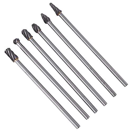 Set de 6 fresas de carburo de tungsteno 6mm miniatura 3