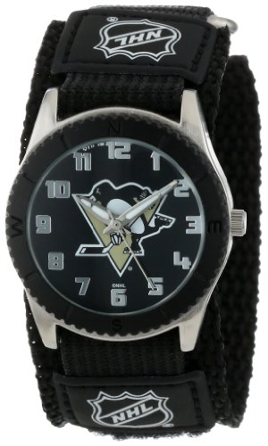 Game Time Unisex NHL-ROB-PIT "Rookie Black" Watch - Pittsburgh Penguins