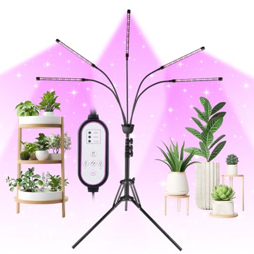 Grow Lights for Indoor Plants,5 Heads Red Blue...