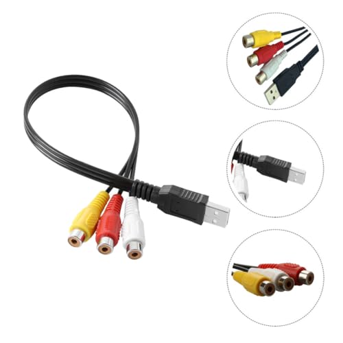 Cable USB a 3 RCA de cobre estañado de alta durabilidad 5